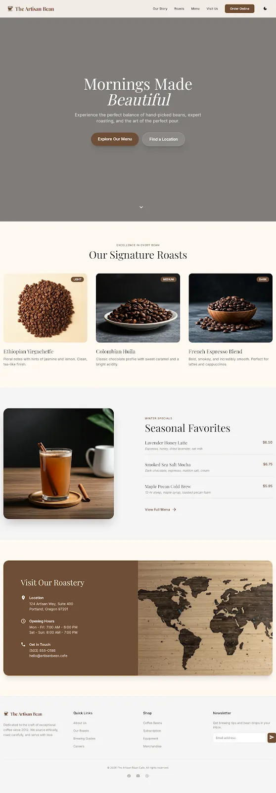 Restaurant Website